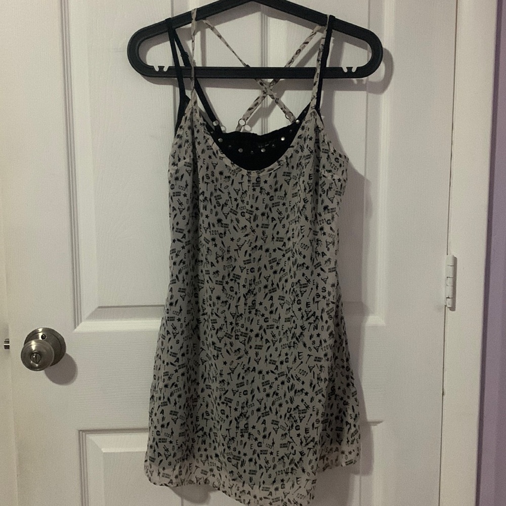 Guess Early 2000s Double Layer Mesh Tank Top - image 1